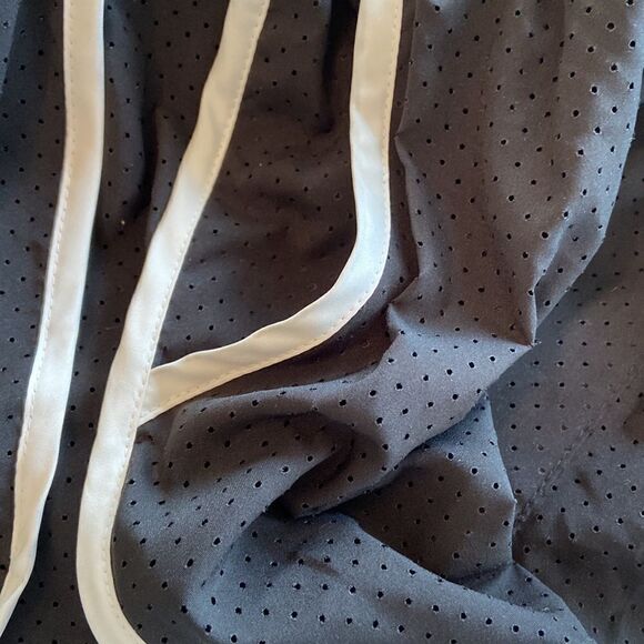 Calvin Klein Performance Perforated Mini Shorts Sz L black and white stripes NWT - Picture 8 of 10